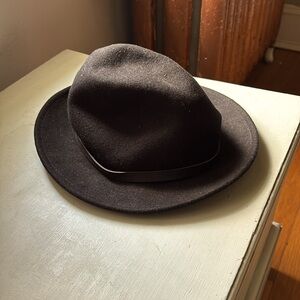 Ecote Black Fedora Hat